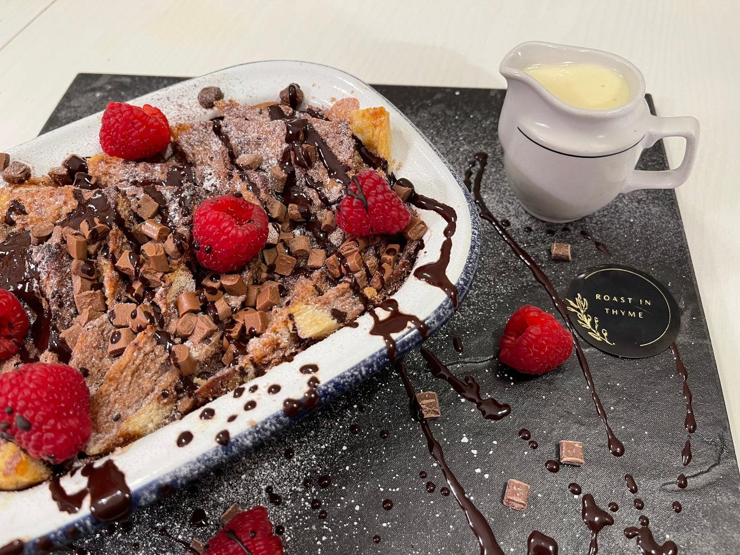 Chocolate Bread & Butter Pudding