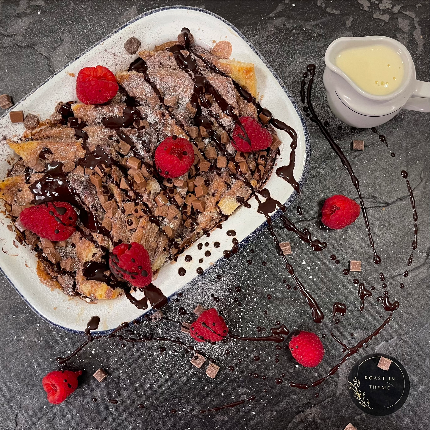 Chocolate Bread & Butter Pudding