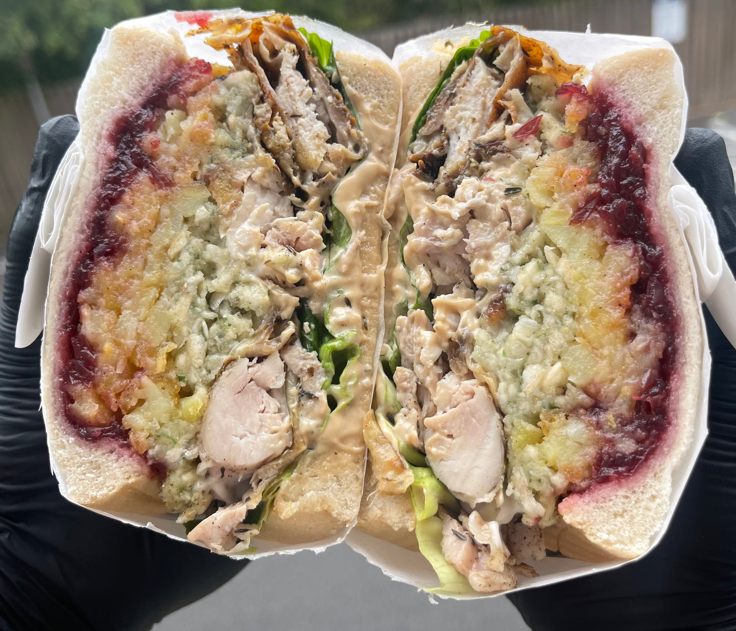 Roast Chicken & Stuffing Sandwich
